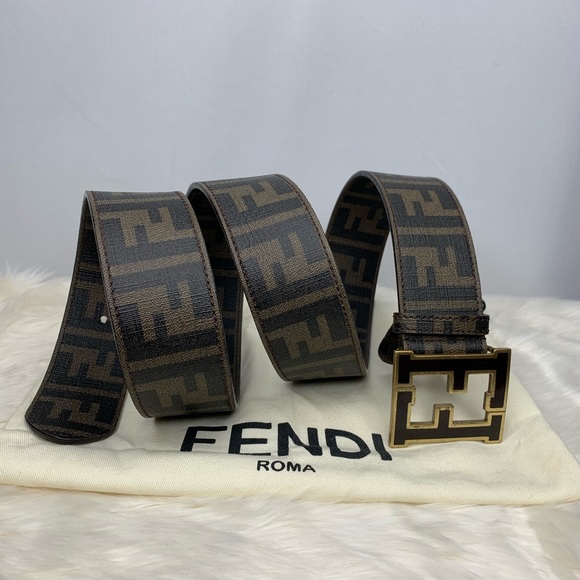 fendi zucca college belt